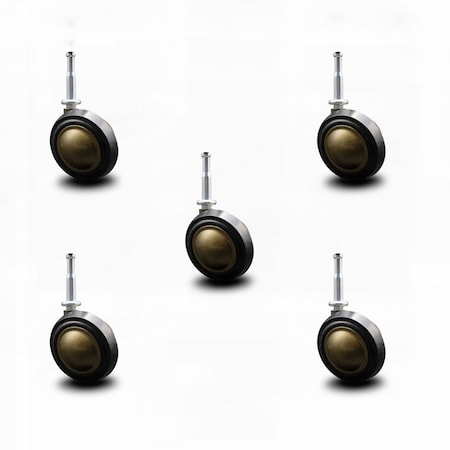 Service Caster 2.25 Inch Windsor Antique Soft Tread Ball Caster - Grip Neck Stem-SCC, 5PK SCC-GN01S214-DCR-WA-5